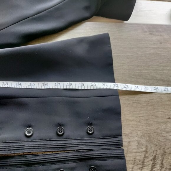 TAHARI Arthur‎ Levine Women's Suit Jacket Size 12 Black Hook w/Eye closure - Picture 7 of 9
